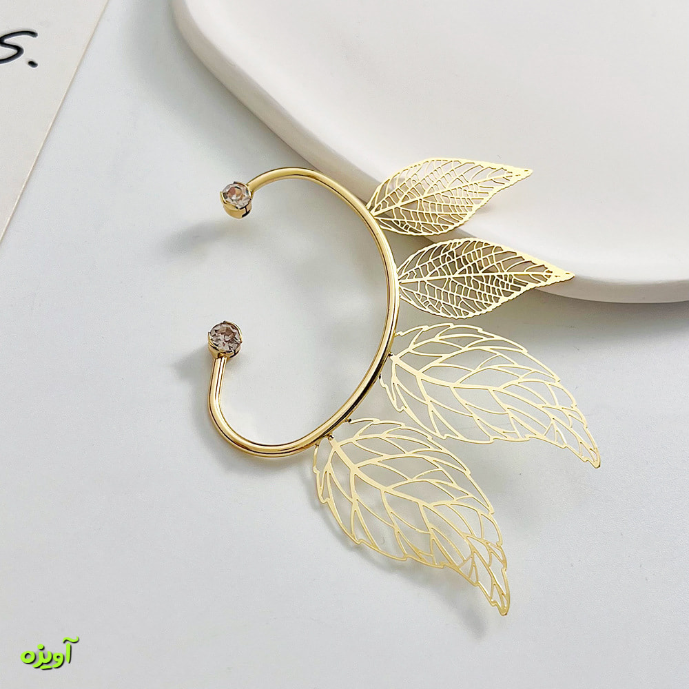 گوشواره ایرکاف برگی کد 1036