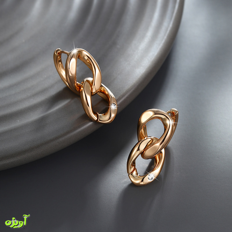 گوشواره ژوپینگ ساده کد 11010