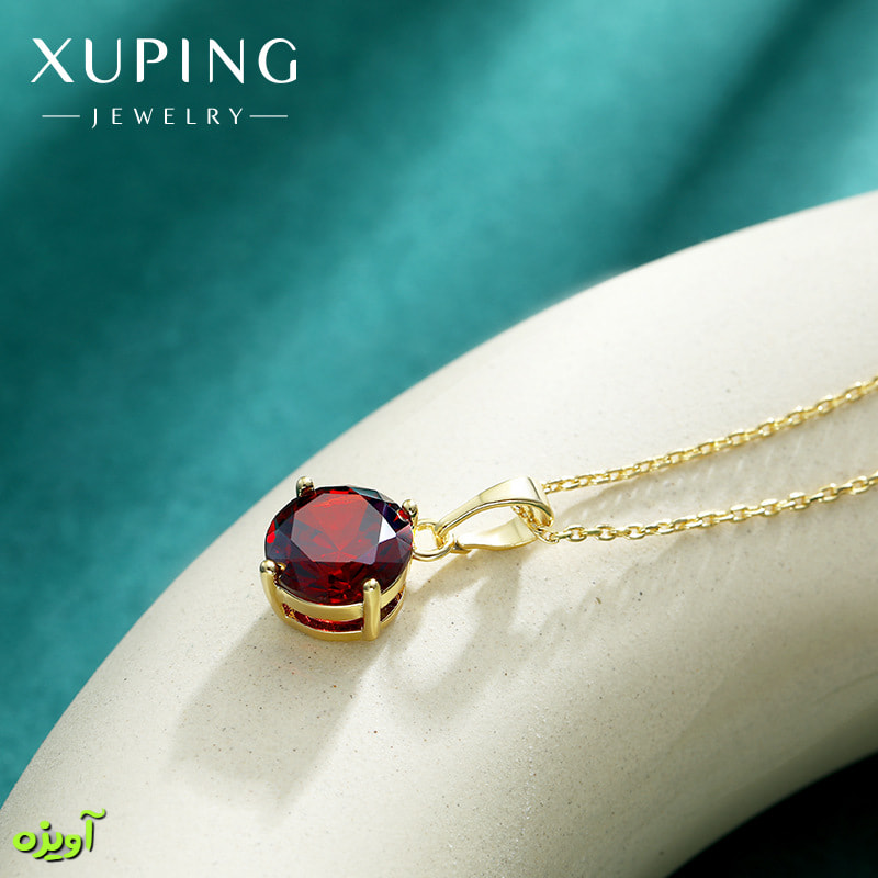 گردنبند یاقوت قرمز ژوپینگ کد 12005