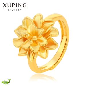 انگشتر طرح گل ژوپینگ کد 14002