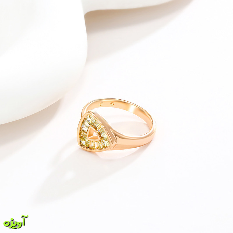 انگشتر طرح مثلث ژوپینگ کد 14003