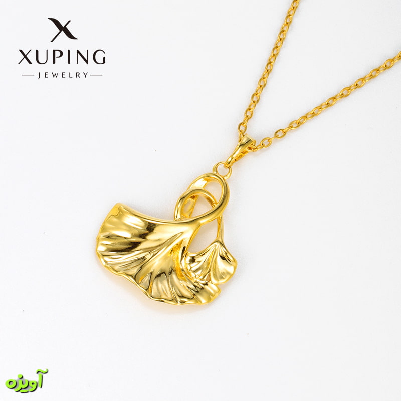 گردنبند بدون زنجیر برگی ژوپینگ کد 15002
