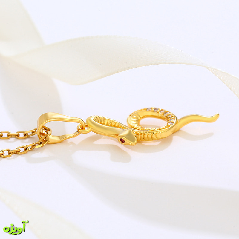 گردنبند بدون زنجیر مار ژوپینگ کد 15004