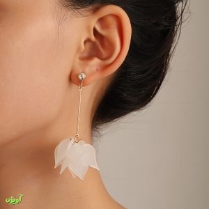 گوشواره طرح برگ اکریلیک کد1046