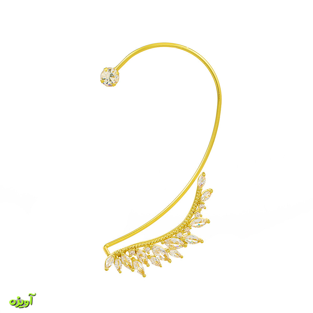 گوشواره ایرکاف کریستالی گوش چپ کد 1050