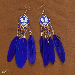 گوشواره اسلیمی پر کد 1051