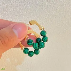 گوشواره طرح سنگ رنگی کد 1059