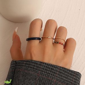 پک انگشتر رنگی کد 4029