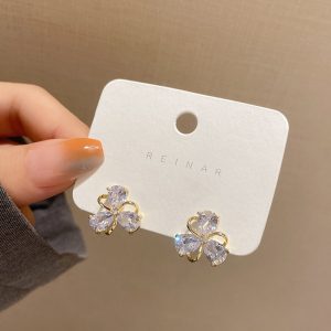 گوشواره گل کریستالی 1092