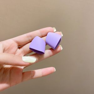 گوشواره بنفش فانتزی کد 1098