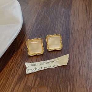 گوشواره مربعی استیل کد 1108