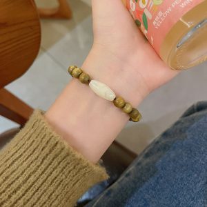 دستبند چوب و سنگ کد 3036